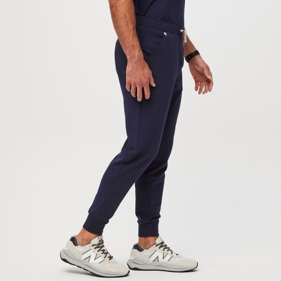 FIGS Tansen Jogger Scrub Pants Navy 5 Pockets Slim Fit Stretch Anti-Wrinkle Sz S - Picture 3 of 11
